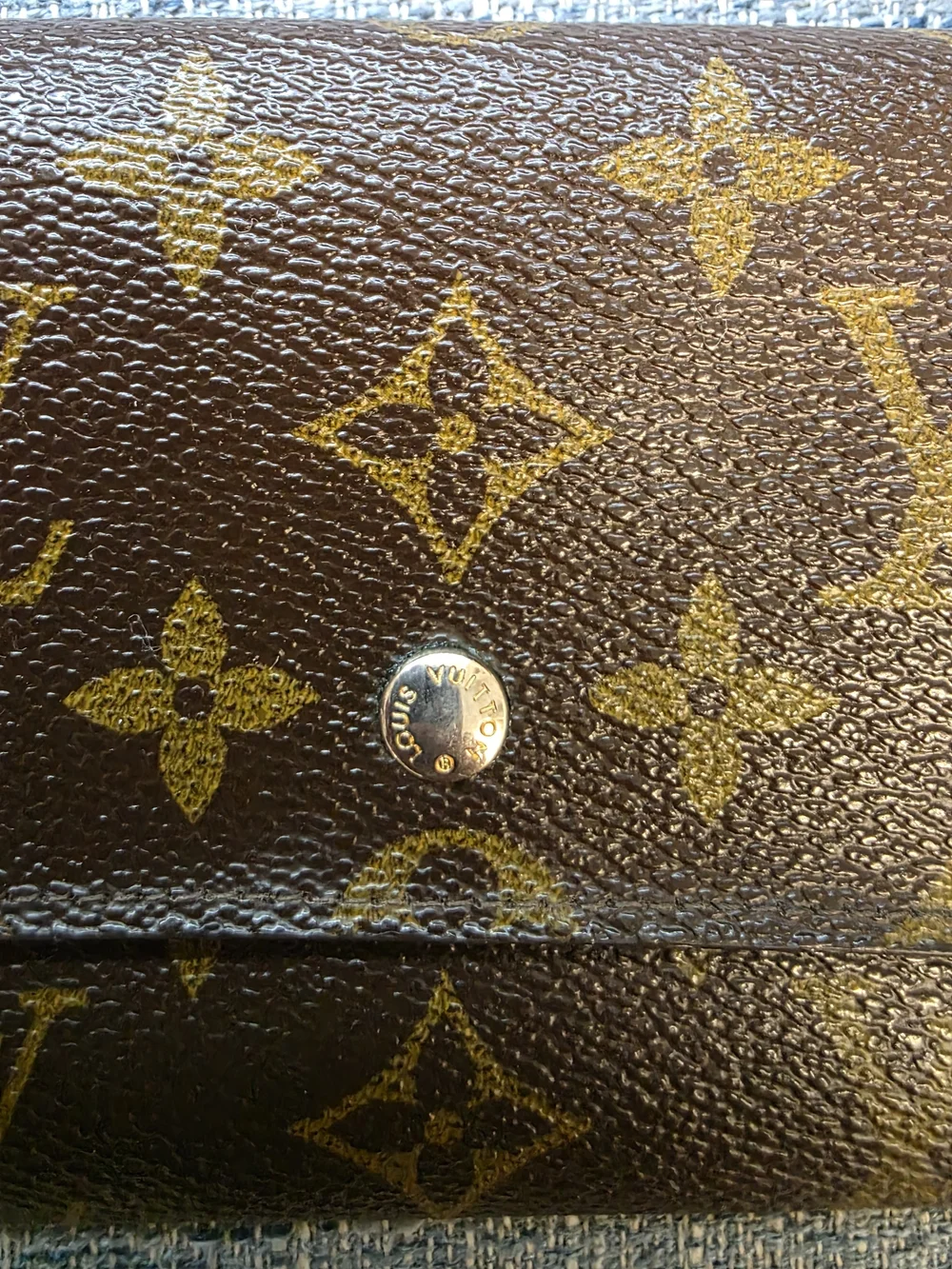 Louis Vuitton Brown Monogram Crossbody Wallet